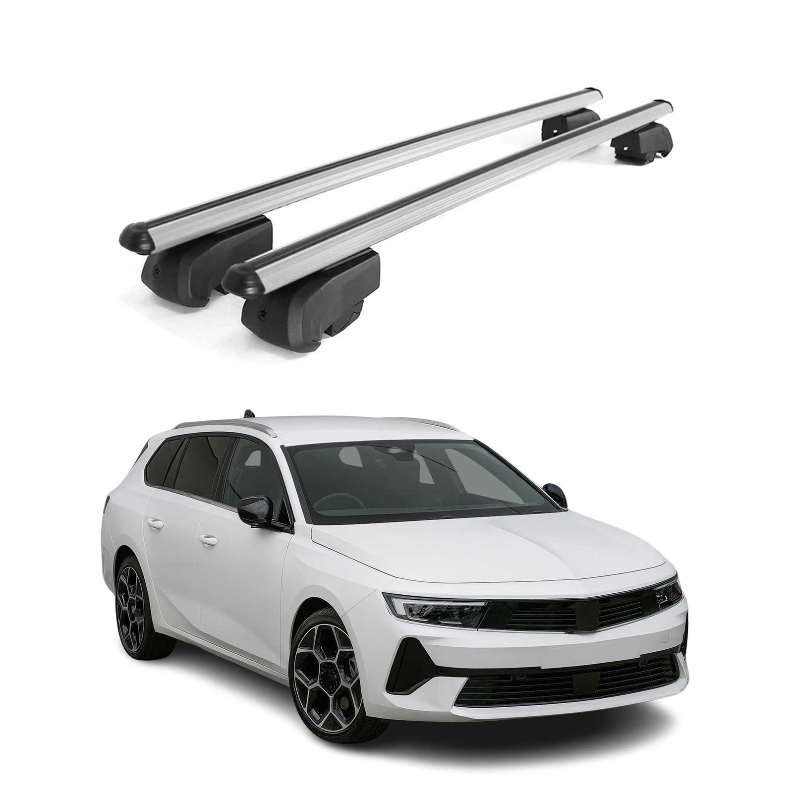 Barres de toit transversales Opel Astra Sports Tourer 2021 2022 2023 accessoires de portage