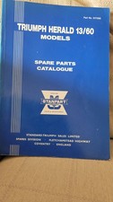 Triumph Herald 13/60 Spare Parts Catalogue – Original Classic Car Parts Book Col