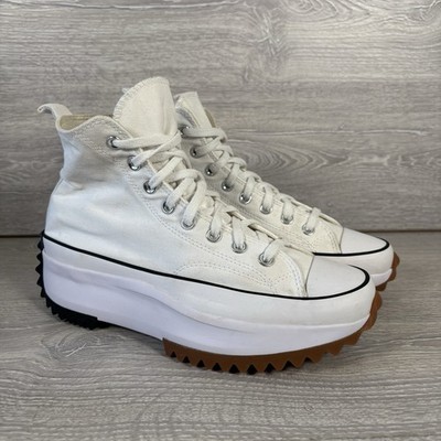 Converse Turnschuhe Damen weiß UK Größe 7,5 Run Star Hike hohe Schuhe