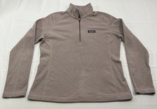 Patagonia Women  s Medium Micro D 1/4 Zip Pullover Fleece Jacket 26278 Rose Pink