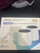 TP-Link Deco AX3000 WiFi 6 Mesh System, 4500 Sq.Ft, 3000 Mbps, 2-Pack