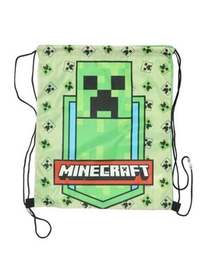 Minecraft Green Zone Kinder Sportbeutel Turnbeutel  35x40cm Creeper Gaming