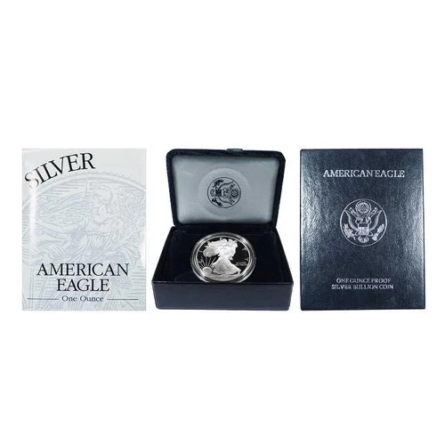 1996-P American Eagle One Ounce Silver Uncirculated Coin w/ Original Box & COA