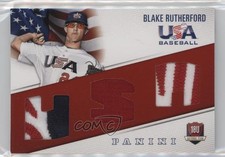 2015 Panini USA Baseball Team Jerseys Prime 19/35 Blake Rutherford #18 0wp8