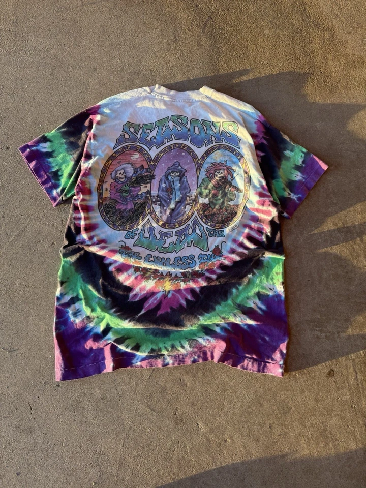 Camiseta De Colección Liquid Blue Grateful Dead Seasons Of The Dead Endless Tour 1993 Foto 3 de 4