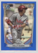 2014 Bowman Chrome Prospects Blue Refractor 218/250 Kelly Dugan #BCP14 i4p