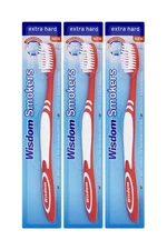 3X Wisdom Smokers Extra Hard Brush Toothbrush (Previously Addis) by Wisdom