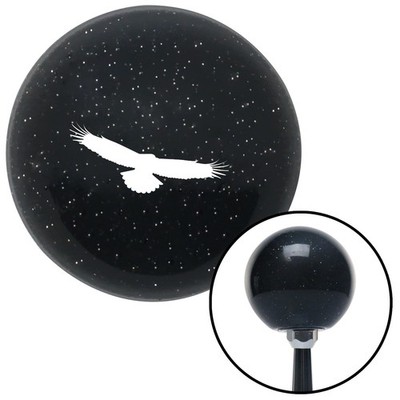 White Eagle Black Metal Flake Shift Knob w/ M16x1.5 Insert Shifter Auto Manual