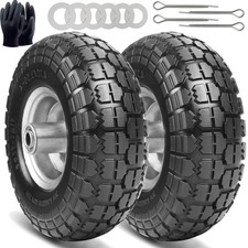 Sackkarrenrad Reifen Gummi 260 x 85 mm Bollerwagen Ersatzrad Rad Achse 16mm