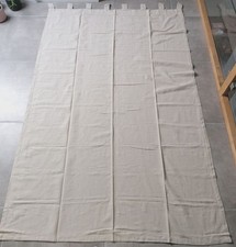 Rideau ou panneau Ikea Lenda 100 % coton avec pattes beige 140 x 220 cm