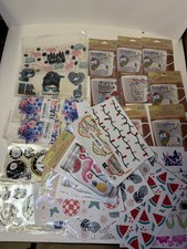 Huge Mixed Sticker Decal Lot Scrapbooking Crafts Journaling Planners DIY Bun