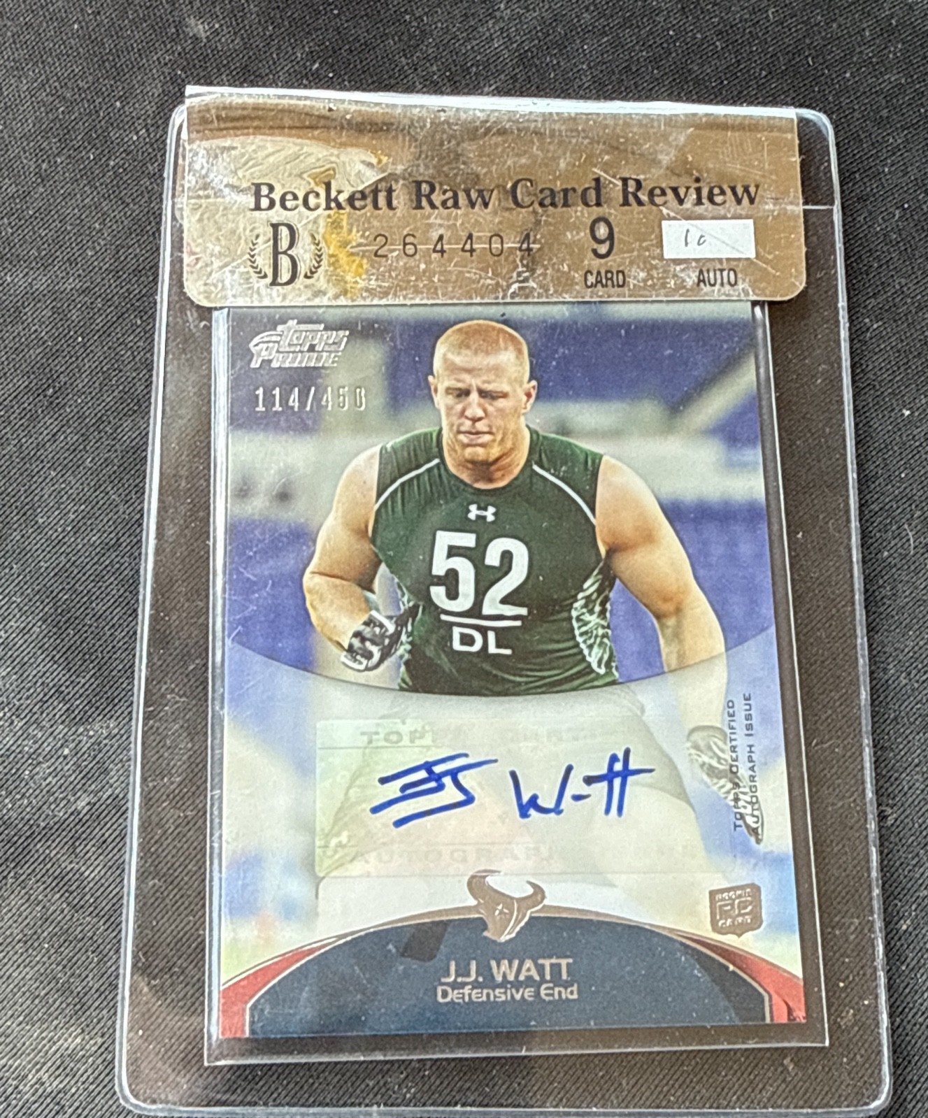JJ Watt Topps Prime #152 Autograph