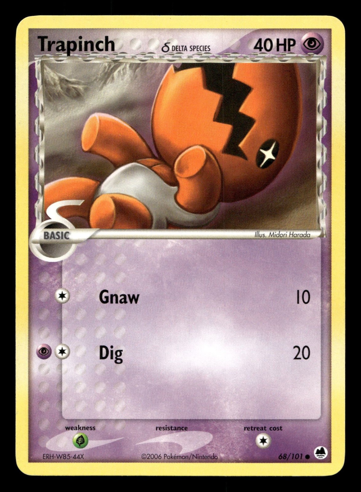 Trapinch 68/101 Common Dragon Frontiers Pokemon LP