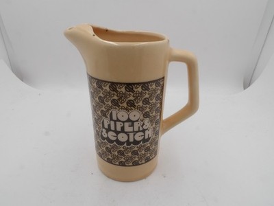 Seagram's 100 Pipers Scotch Whisky Bar Pitcher Pub Jug Advertising Vintage