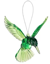 Ganz Crystal Expression Acrylic Harvest Hummingbird Ornament Green 4" Wing Span