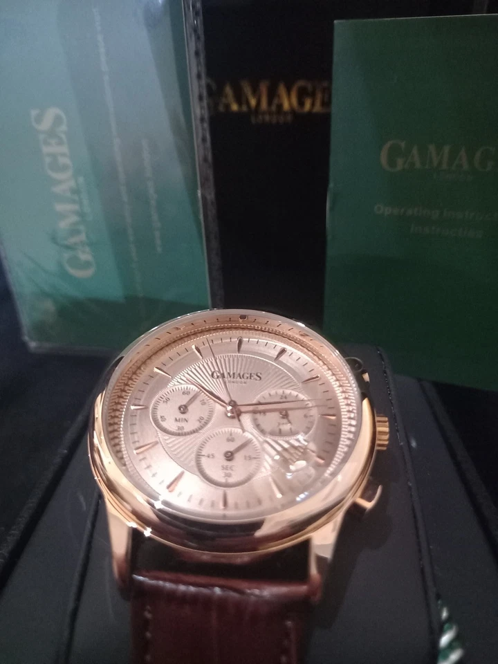 Gamages Of London Edición Limitada Montado a Mano CUARZO MECÁNICO REGENTE Foto 4 de 4