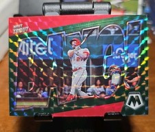 2022 Panini Mosaic - Bang! Mike Trout #BG-8 Green Mosaic Prizm