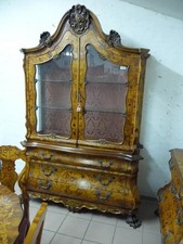 7893.         Alte  Niederländische Barock Vitrine Stil ca. 1930