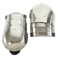 RENAISSANCE MEDIEVAL 16G MILD STEEL LARP FUNCTIONAL CAVALIER SHOULDER SET OF 2