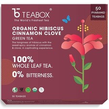 Thé Vert Bio Hibiscus Cannelle Clou De Girofle 50 Sachets De Thé