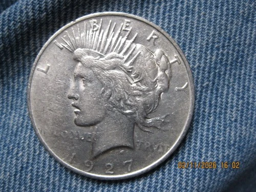 1927-D Peace Silver Dollar F-VF