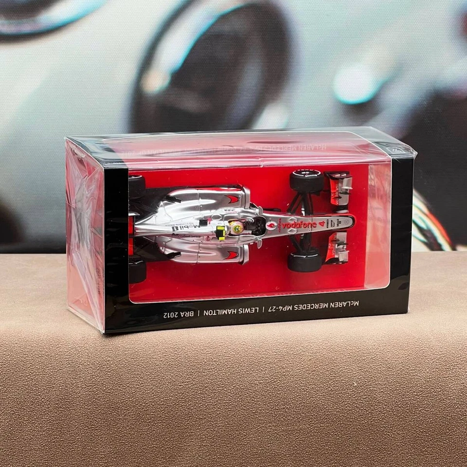 Spark 1/43 McLaren Mercedes MP4-27 Lewis Hamilton 2012 Brasile GP NKN06 Diecast - Immagine 4 di 4