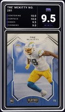2021 Panini Playoff #281 Tre' McKitty RC LA Chargers NFL - CGA 9.5 Digital Grade