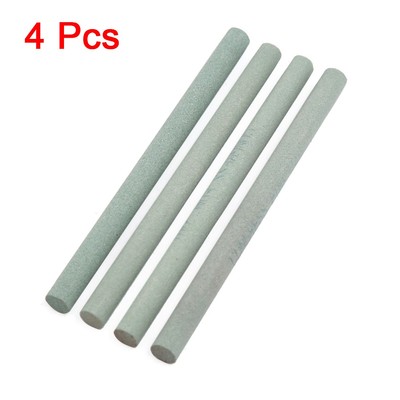 Boride Abrasives Round Rod Sharpening Grinding Oil Stone Whetstone 4 Pcs