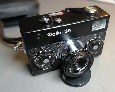 Rollei 35  schwarz Tessar 3,5/40 mit Tasche