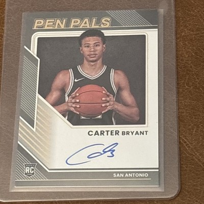 CARTER BRYANT 2025-26 Panini Donruss Pen Pals Rookie Auto #PP-CBY Spurs