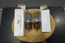 Boxed Matched Pair GEC KT66 Valves Clear Glass UA - 1963 (D14-15)