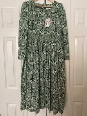 Brand New Laura Ashley X Joanie Peacock Dress US8