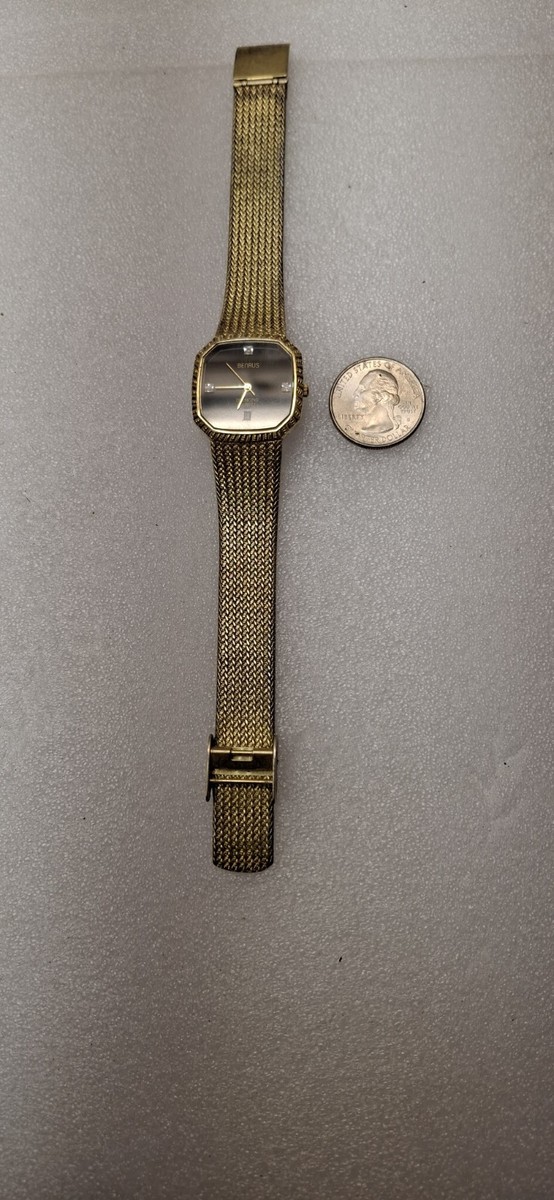 Benrus Diamond Quartz ladies vintage stainless steel mesh  display picture 1