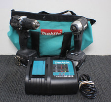 Makita XFD15/XDT18 18V Cordless 1/2" Drill/Driver 1/4" Hex Impact Driver Kit