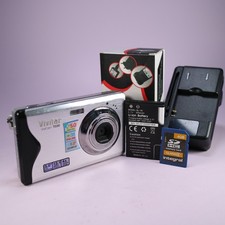 Vivitar Digital Camera Vivicam T030 12.1MP Silver Tested Full Working Set