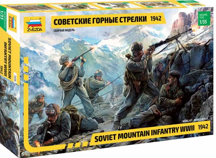 Zvezda ZV3606 1/35 - Soviet Mountain Troops WWII 1942