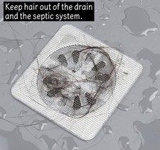 30 Disposable Shower Hair Catchers - Bathtub Drain Guard
