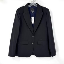 NWT J. Crew Sommerset Blazer Tollegno Italian Stretch Wool Size 10 Black AR127