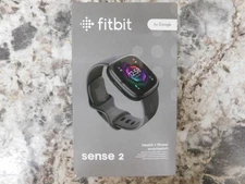 Fitbit Sense 2 Health + Fitness Smartwatch Graphite Aluminum Case FB521