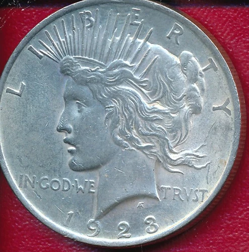 1923 SILVER PEACE DOLLAR *ABOUT UNCIRCULATED** FREE SHIPPING!