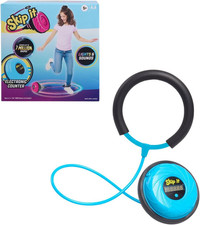 Skip It Retro Outdoor Toy Light up Ball and Digital Counter Blue Soft Foam Padde