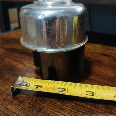 Vintage Oil Filler Breather Cap Metal Vented Crankcase Cap Tractor Auto Rat Rod
