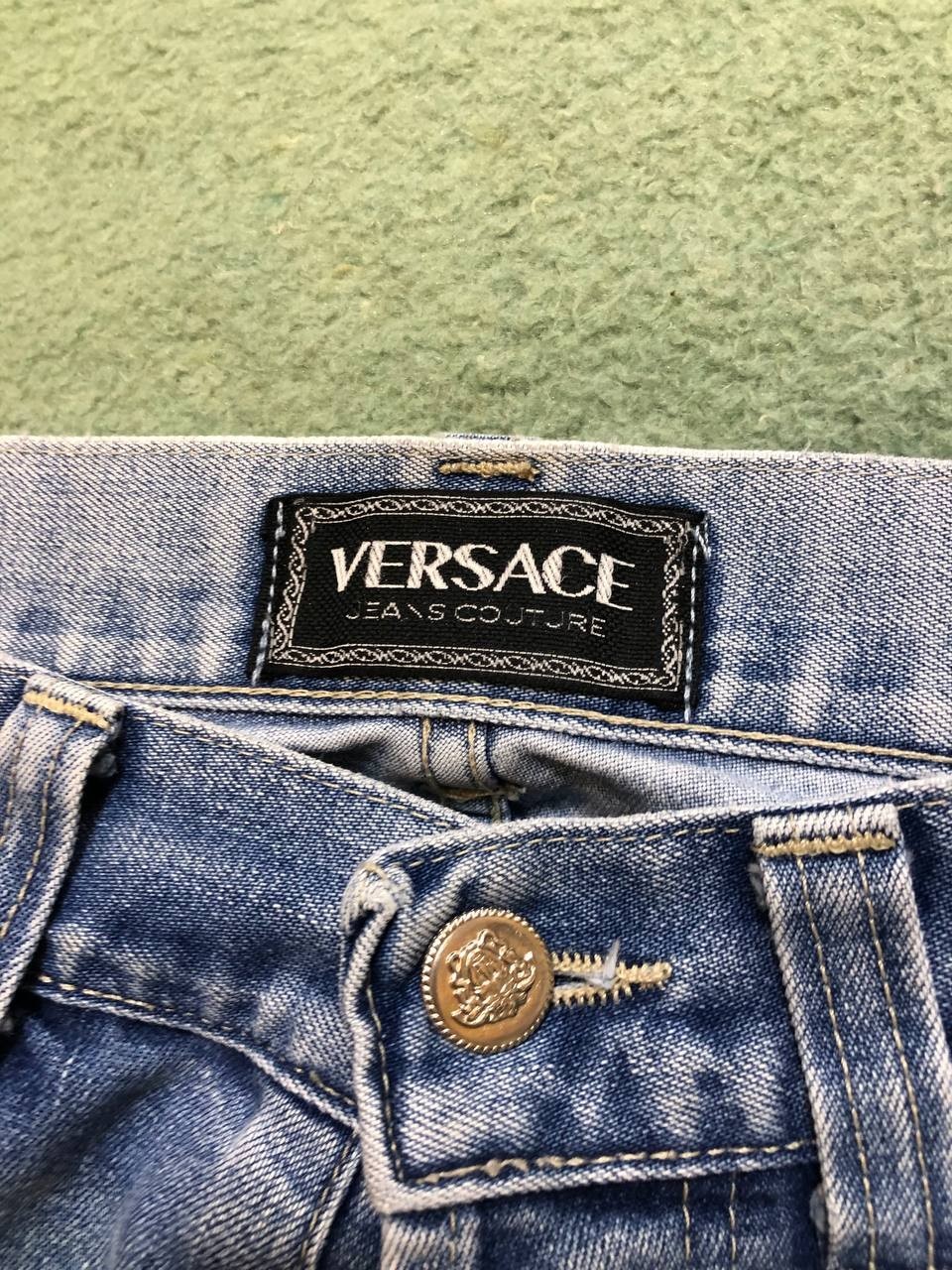 Versace Jeans Couture Distressed Blue denim JEANS PANTS thumbnail 8