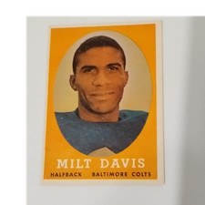 Topps 1958 Milt Davis #98 Rookie Baltimore Colts Football NFL Card Base