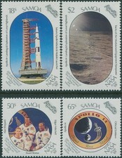 Samoa 1989 SG830-833 Moonlanding set MNH