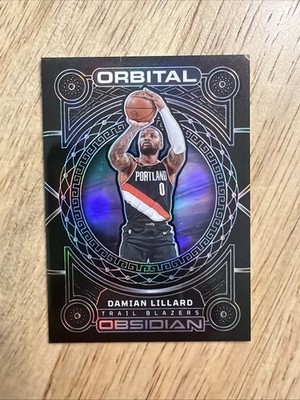 Damian Lillard 2022-23 Panini Obsidian Orbital #14 /75 Portland Trail Blazers