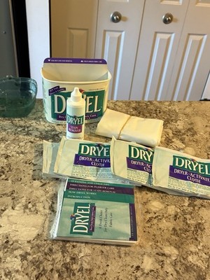 Dryel Starter Kit Dry Clean At Home Up To 16 Garments Open Box-Package Distress