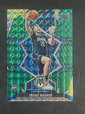 Franz Wagner 2021-22 Panini Mosaic Green Prizm #220 Rookie (RC) Orlando Magic