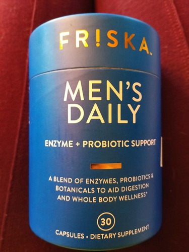 FRISKA Men’s Daily Digestive Enzyme and Probiotics Supplement - 30ct - Picture 1 of 3