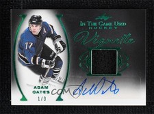 2022-23 Leaf ITG Used Vignette Relic Green Spectrum 1/3 Adam Oates Auto HOF 8q5
